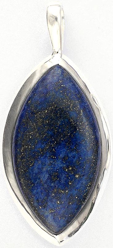 Lapis Lazuli Pointed Oval Large Pendant
