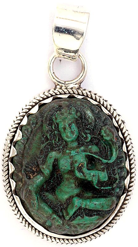 Goddess Green Tara Pendant (Carved in Stone)