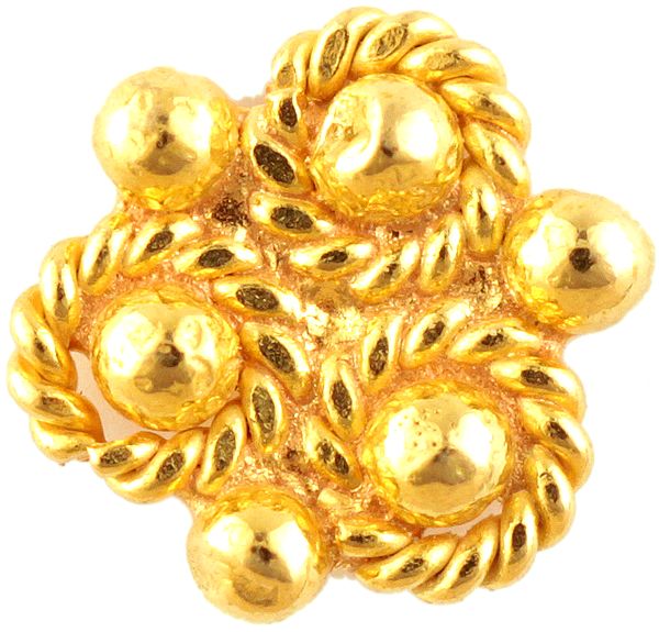 Six Grains Gold Nath with Knotted Rope
