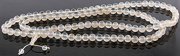Moonstone Mala (Rosary) of 108 Beads for Chanting
