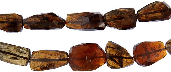 Faceted Brown Tourmaline Tumbles
