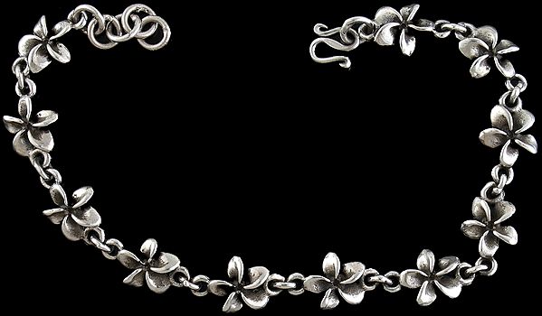 Sterling Floral Bracelet