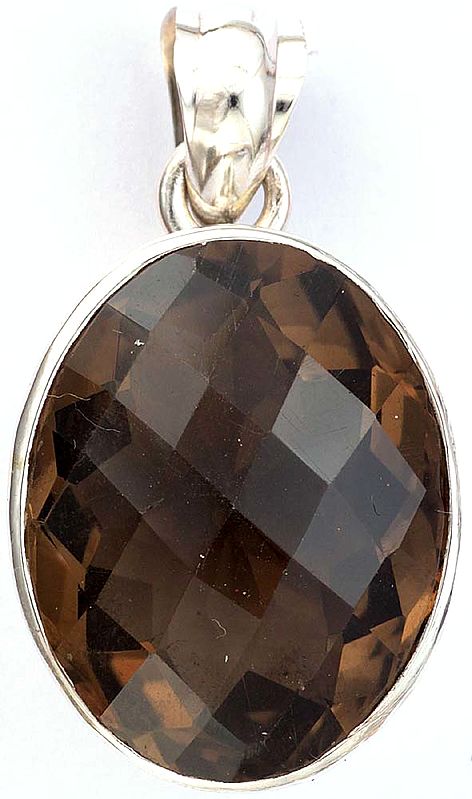 Faceted Smoky Quartz Pendant