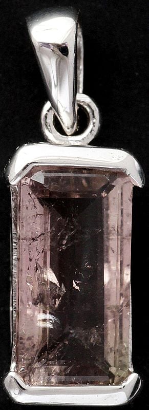 Faceted Pink Tourmaline Pendant