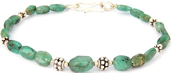 Faceted Turquoise Beaded Bracelet