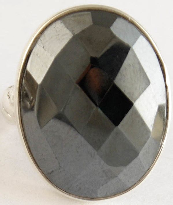 Faceted Pyrite Ring | Semi-Precious Stones Jewelry