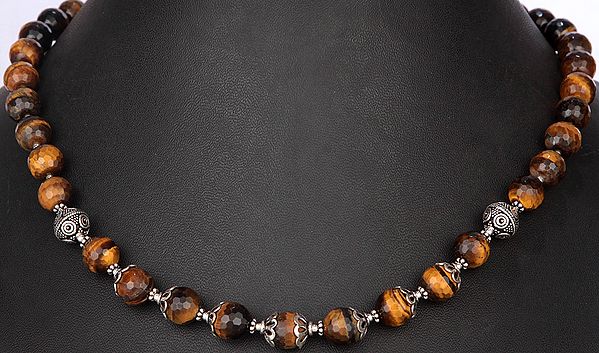Faceted Tiger Eye Necklace