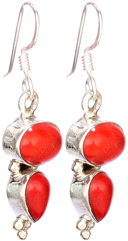 Red Stone Earrings