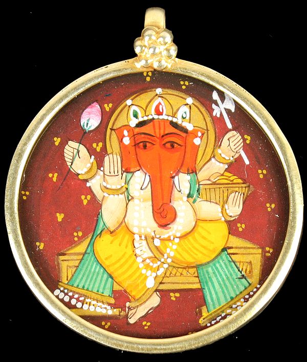 Lord Ganesha Gold Plated Pendant