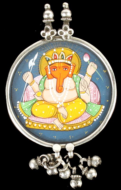Lord Ganesha Pendant with Charms