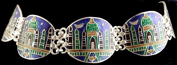 Taj Mahal Meenakari Bracelet