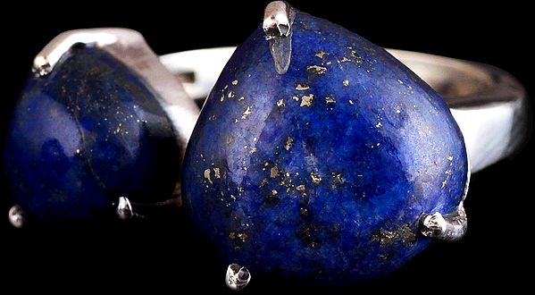 Twin Lapis Lazuli Ring