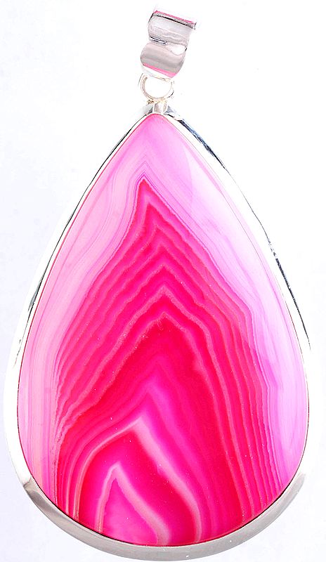 Large Pink Onyx Pendant