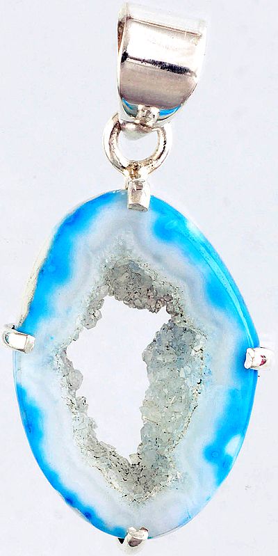 Chipped Chalcedony Pendant