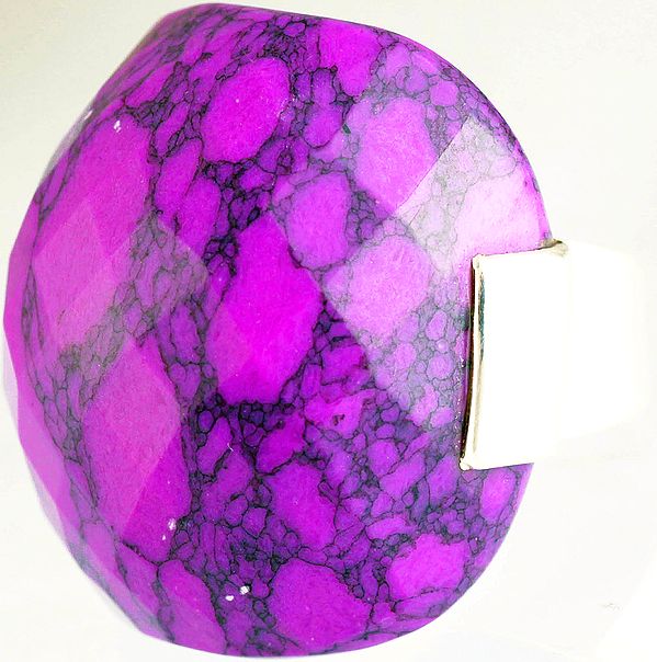 Mohave Purple Turquoise Large Men's Ring