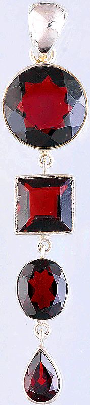 Faceted Garnet Pendant