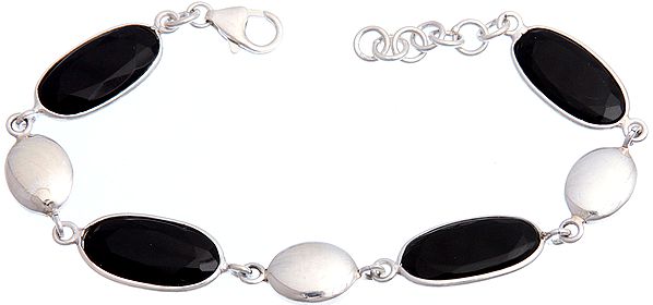 Faceted Black Onyx Bracelet