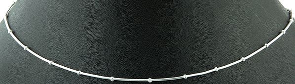 36" Sterling Chain with Spring Closure