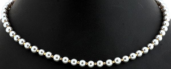 Faux Pearl Pendant Chain