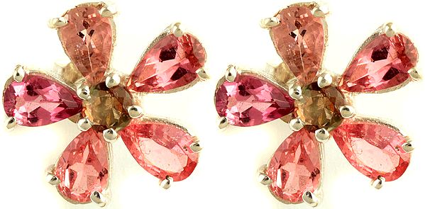 Faceted Pink Tourmaline Tops