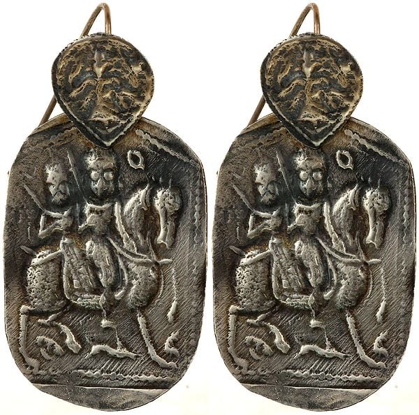 Sterling Antiquated Warrior Earrings