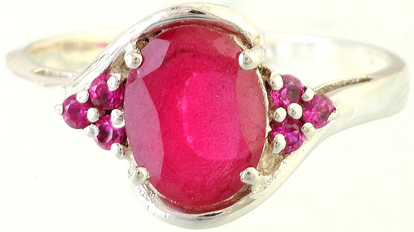 Faceted Pink Chalcedony Ring