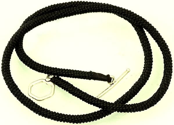 Black Cord with Sterling Closure
