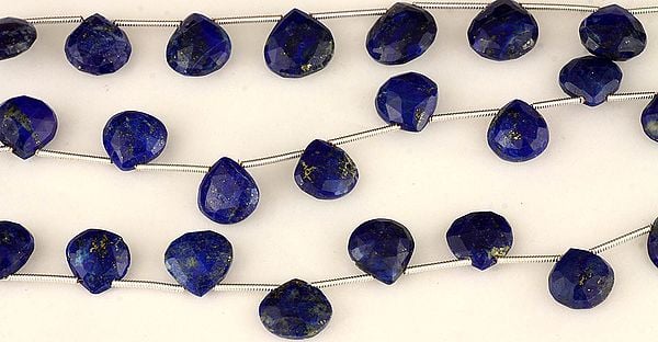 Faceted Lapis Lazuli Briolette