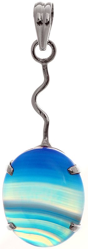 Blue Chalcedony Pendant