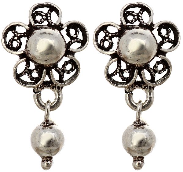 Sterling Earrings with Charm