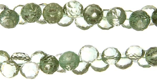 Faceted Green Amethyst Onions