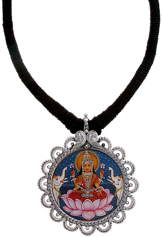Goddess Lakshmi Necklace with Cord