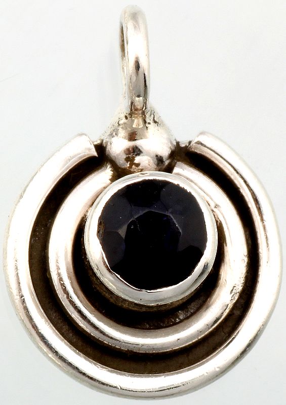 Faceted Sapphire Small Pendant