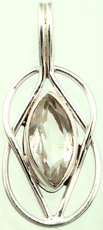 Faceted Crystal Marquis Small Pendant
