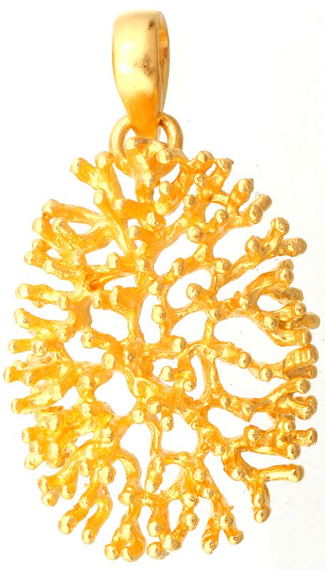 Sterling Gold Plated Fossili Pendant