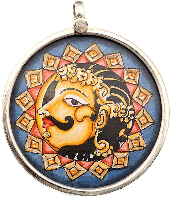 Man with Moustache in Profile (Pendant)