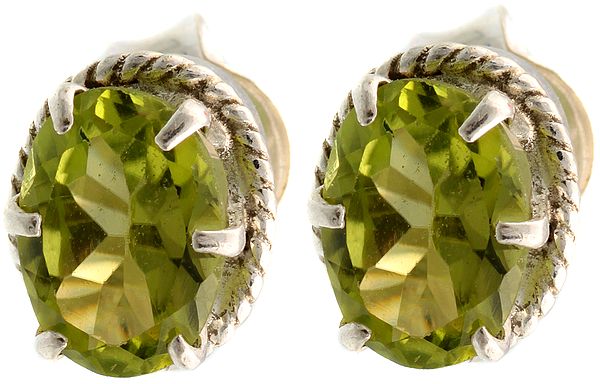 Faceted Peridot Tops