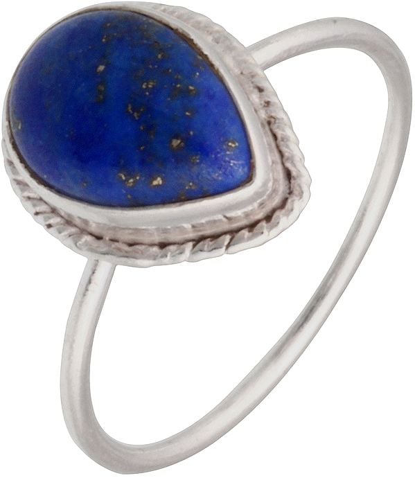 Lapis Lazuli Pear-Shaped Ring