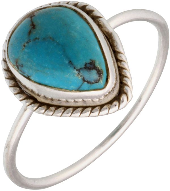 Turquoise Pear-Shaped Ring