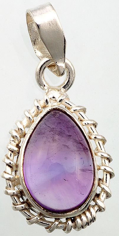 Amethyst Pear-Shaped Pendant