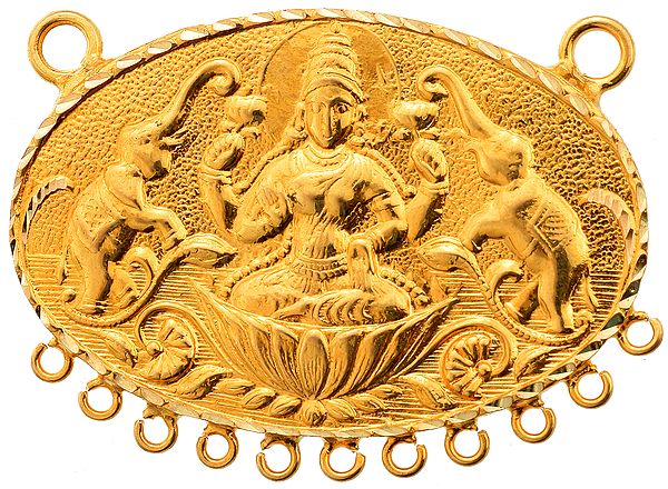 Goddess Lakshmi Handcrafted Pendant