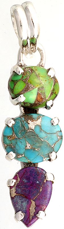 Three Gemstone Pendant