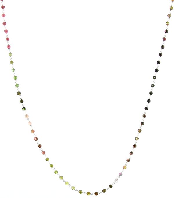 Tourmaline Beaded Chain Necklace