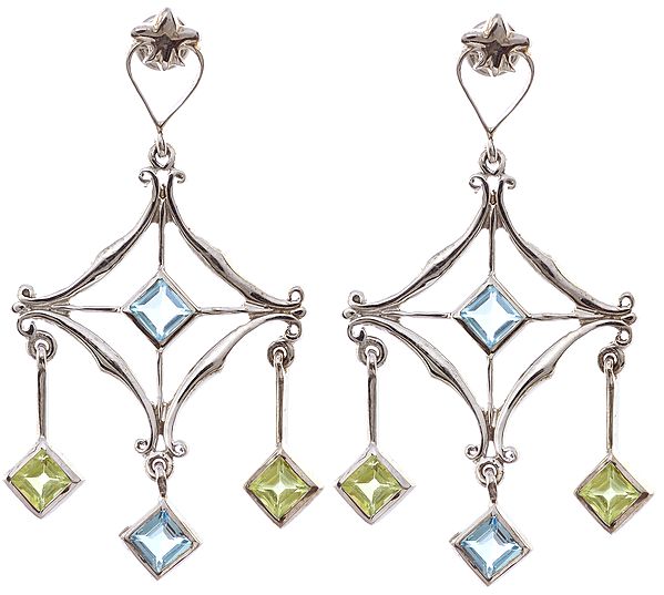 Faceted BT Earrings with Peridot
