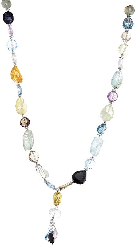 Faceted Multi-Gemstone Necklace