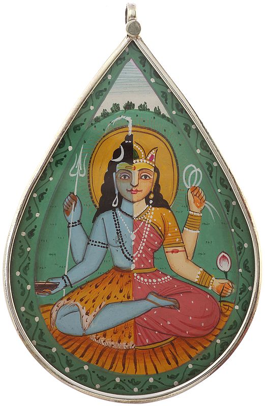 Ardhanarishvara (Shiva-Parvati) Photo Pendant