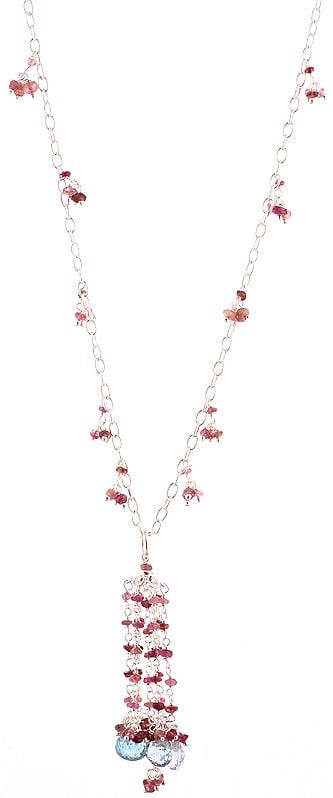 Pink Tourmaline Necklace with BT
