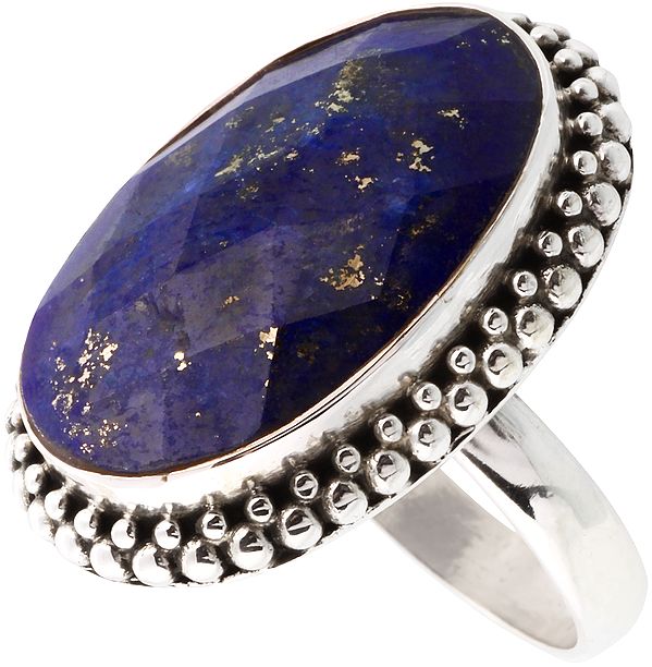 Lapis Lazuli Faceted Ring