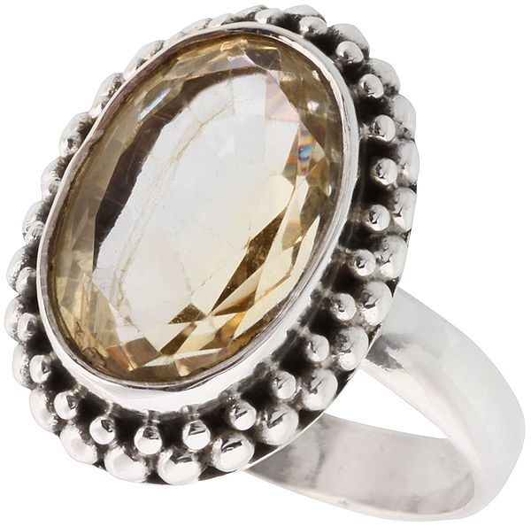Citrine Faceted Ring