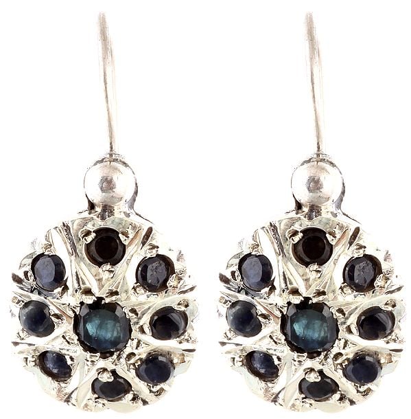 Faceted Black Spinel Earrings